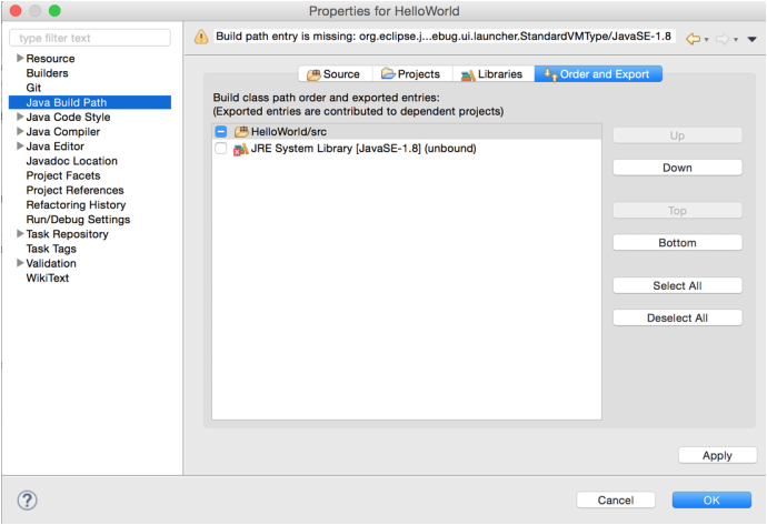 how to set up eclipse for java on mac
